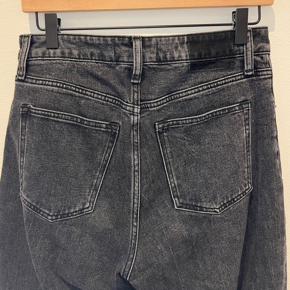 Abercrombie & Fitch Curve Love high rise Mom jeans black size 27 4 - Picture 6 of 12